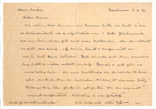 Brief von Albert Schweitzer an Hans Martin