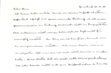 Brief von Albert Schweitzer an Hans Martin