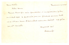Brief von Albert Schweitzer an Hans Martin