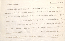 Brief von Albert Schweitzer an Hans Martin