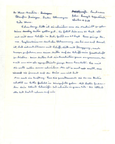 Brief von Albert Schweitzer an Hans Martin