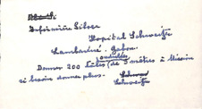 Telegrammtext von Albert Schweitzer an Ali Silver