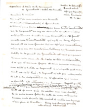 Brief von Albert Schweitzer an den Bürgermeister von Gunsbach