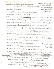 Brief von Albert Schweitzer an den Bürgermeister von Gunsbach