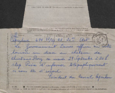 Telegramm von Président du Conseil Copenhague an Albert Schweitzer