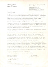 Brief der Deutschen Akademie für Sprachen und Dichtung an A. Schweitzer