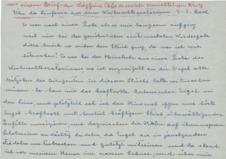 Briefausschnitt von Albert Schweitzer an Siegfried Ochs, Abschrift von Emmy Martin