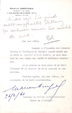 Brief von Maurice Hamburger an A. Schweitzer