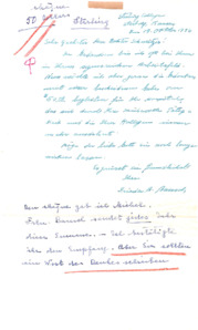 Brief von F. B. Bausch an A. Schweitzer.