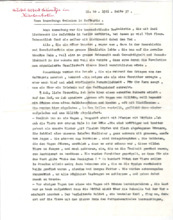 Abschrift eines Artikels von Albert Schweitzer im Kirchenboten 1921, mit beschriftetem Kuvert von Emmy Martin