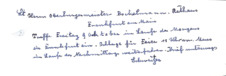 Telegrammtext von Albert Schweitzer an Herrn Bockelmann