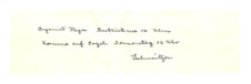 Telegrammtext von Albert Schweitzer an Organist Heyn