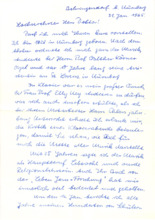 Eigenh. Brief mit Unterschrift und Kuvert
