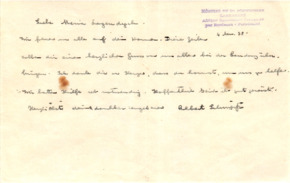 Eigenh. Brief mit Unterschrift