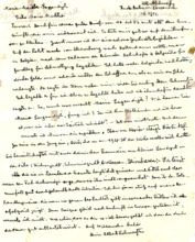Eigenh. Brief mit Unterschrift