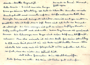 Eigenh. Brief mit Unterschrift