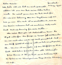 Eigenh. Brief mit Unterschrift
