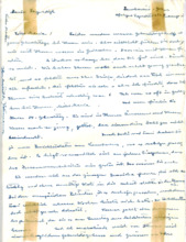 Eigenh. Brief mit Unterschrift