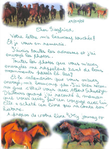 Brief von Nina Nusbaumer an Siegfried Neukirch