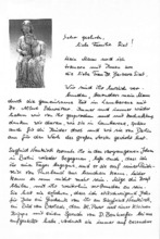 Brief von Ingeborg und Siegfried Neukirch an Familie Sixt