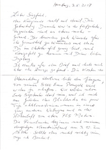 Brief von Dr. Harald Steffahn an Siegfried Neukirch