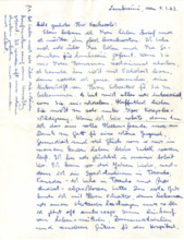 Eigenh. Brief mit Unterschrift, nebst Kuvert