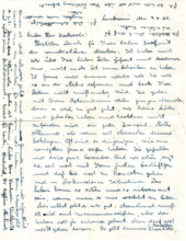 Eigenh. Brief mit Unterschrift, nebst Kuvert
