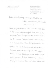 Eigenh. Brief mit Unterschrift, nebst Kuvert