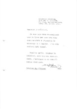 Brief von Siegfried Neukirch an M.O. Didier