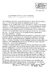 Arbeitszeugnis von Rhena Eckert-Schweitzer an Siegfried Neukirch