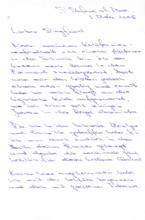 Brief von Catherine Eckert an Siegfried Neukirch