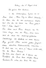 Brief von Michaela Götte an Siegfried Neukirch