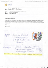 E-Mail von Sascha Krasko an Siegfried Neukirch