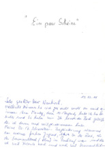Brief von Ursula Pesot-Roether an Siegfried Neukirch