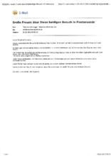E-Mail von Ute Ruprecht an Siegfried Neukirch