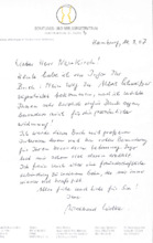 Brief von Waltraud Lüdke an Siegfried Neukirch