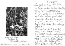 Grußkarte von Albrecht Eberle an Siegfried Neukirch