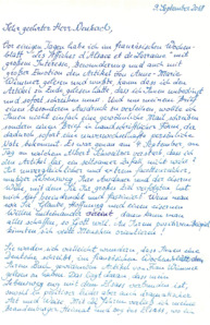 Brief von Antje Karger an Siegfried Neukirch