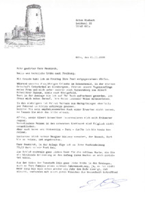 Brief von Anton Miebach an Siegfried Neukirch