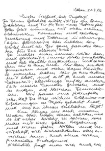 Brief von Barbara und Hans-Christoph an Siegfried Neukirch