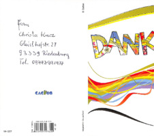 Grußkarte von Christa Kurz an Siegfried Neukirch