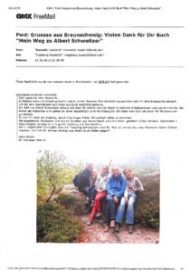 E-Mail von Christian Werner an Siegfried Neukirch