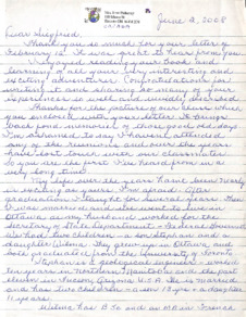 Brief von Irma Pidhaymy an Siegfried Neukirch