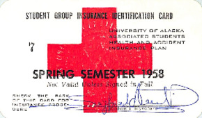 Student Group Insurance ID Card für Siegfried Neukirch