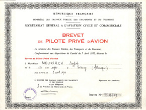 Pilotenschein für Siegfried Neukirch