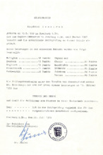 Bestätigung der Hochschulreife für Siegfried Neukirch