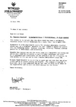 Brief von Bob Harper an Benedikt Neukirch