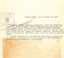 Bitte um Erleichterung der Ausreise von Siegfried Neukirch aus Chile