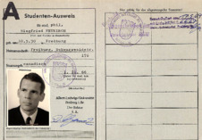 Studentenausweis Albert-Ludwig-Universität Freiburg im Breisgau für Siegfried Neukirch