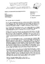 Brief von Monika Disser an Siegfried Neukirch